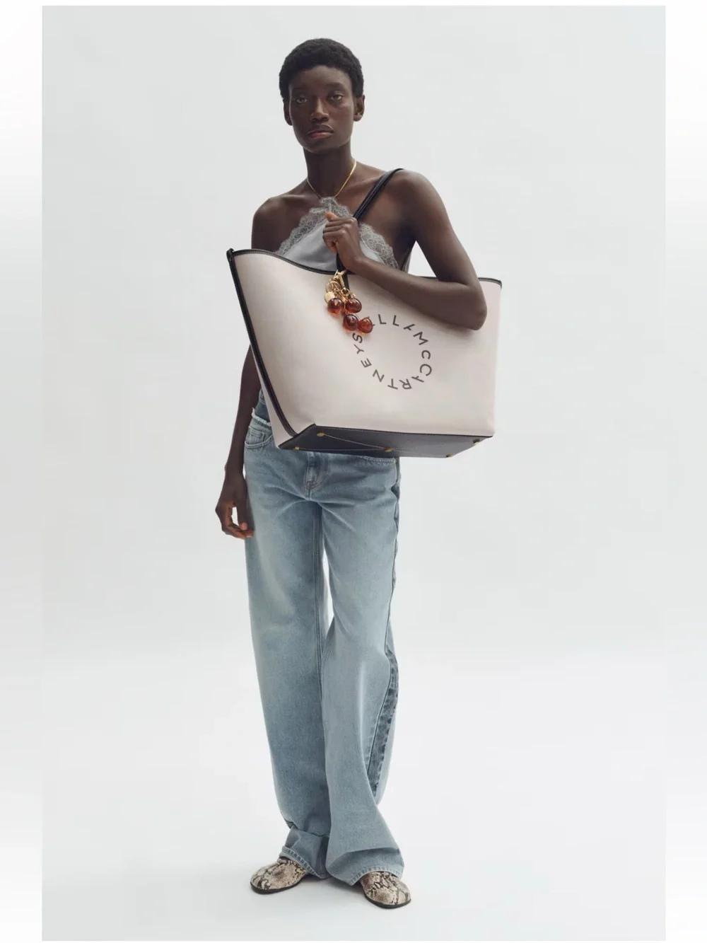 Stella McCartney X HM large canvas tote bag - Picture 6 of 16